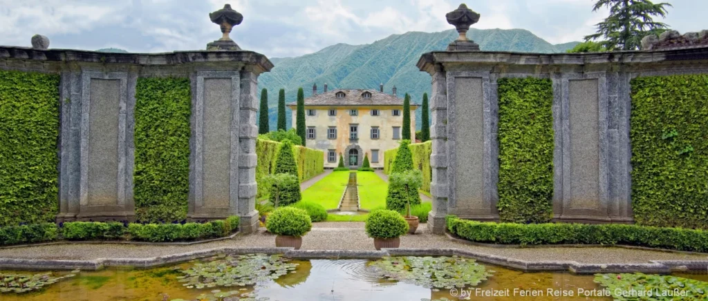 Villa del Balbianello am Comer See Luxus Ferienhaus in Norditalien