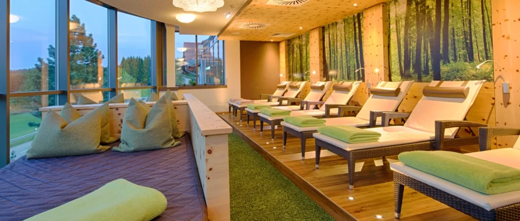 Moosplätzchen Ruheraum im Luxury Wellnesshotel in Bayern