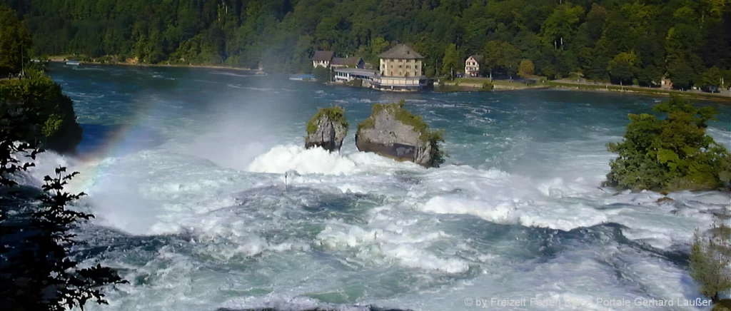 Wahrzeichen der Schweiz Wasserfall Rheinfall bei Schaffhausen