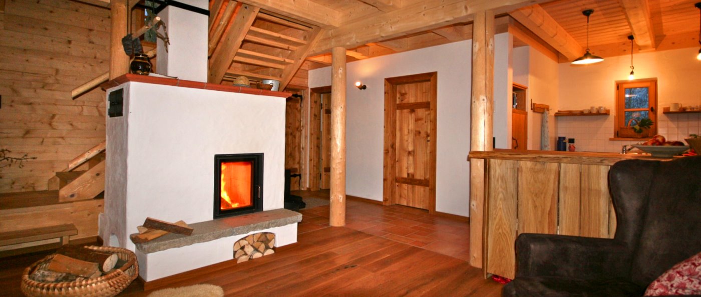 Bayerischer Wald Chalet für 2 Personen mieten Hütte mit Sauna und Kamin